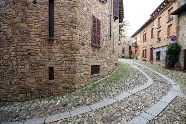 Castell Arquato Piacenza Eski Bir Ortaçağ Köyü — Stok fotoğraf