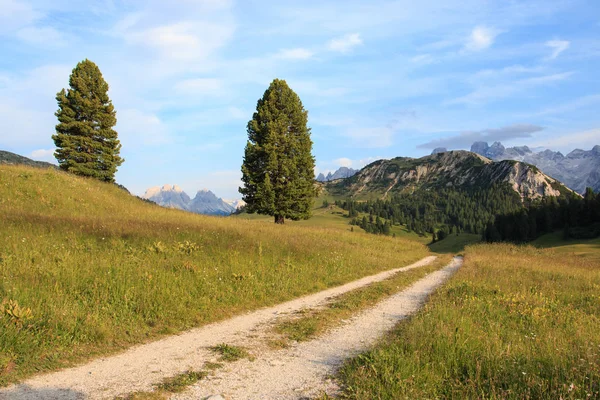 Bellissimo Paesaggio Con Una Strada Montagna — Foto Stock