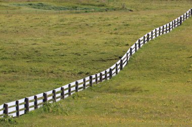 Çitleri olan güzel bir manzara