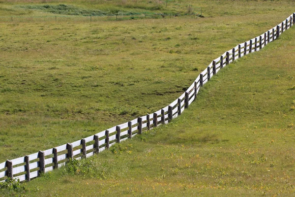 Beau Paysage Avec Une Clôture — Photo