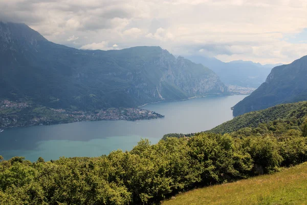 Krásný Výhled Lecco Větev Jezera Como — Stock fotografie