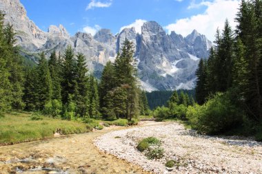 river in Val Venegia - Dolomites clipart