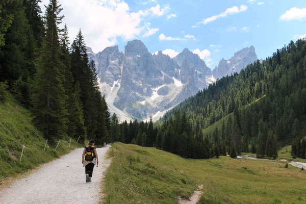 Τοπίο Της Val Venegia Δολομίτες — Φωτογραφία Αρχείου