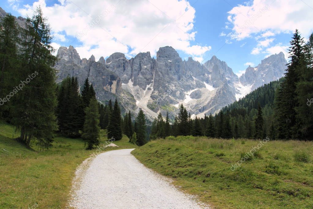 landscape in Val Venegia - Dolomites