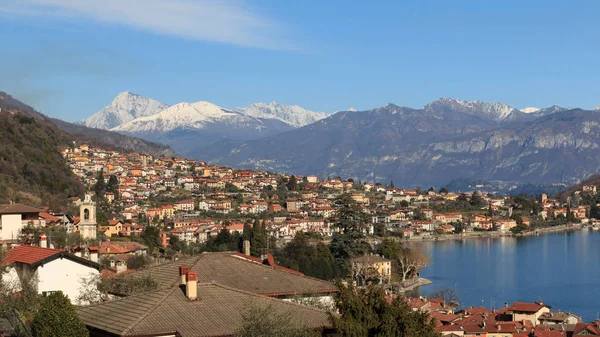 Pohled Sala Comacina Como Jezero — Stock fotografie