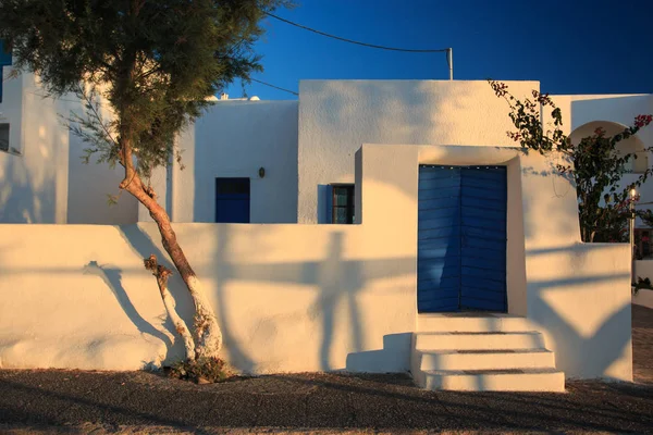 Charakterystyczne Grecki Dom Wyspa Santorini — Zdjęcie stockowe