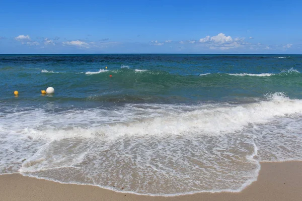 Beautiful Stromboli Beach Torremarino Calabria — стоковое фото