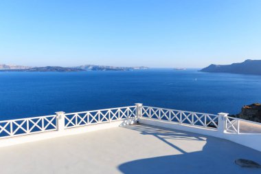 Panorama Oia - Santorini Adası üzerinden caldera üzerinde