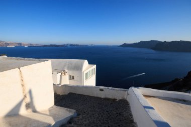 Panorama Oia - Santorini Adası üzerinden caldera üzerinde