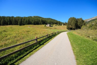 Livigno 'da bisiklet yolu