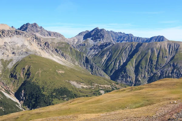 Schöne Aussicht Auf Das Panorama Vom Gipfel Blesaccia Livigno — Stockfoto