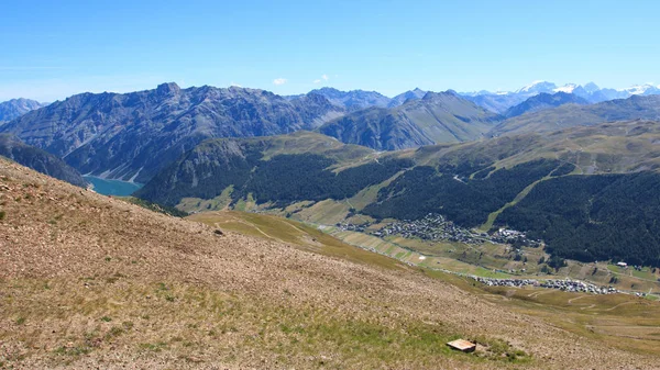 Prachtig Uitzicht Panorama Vanaf Top Blesaccia Livigno — Stockfoto