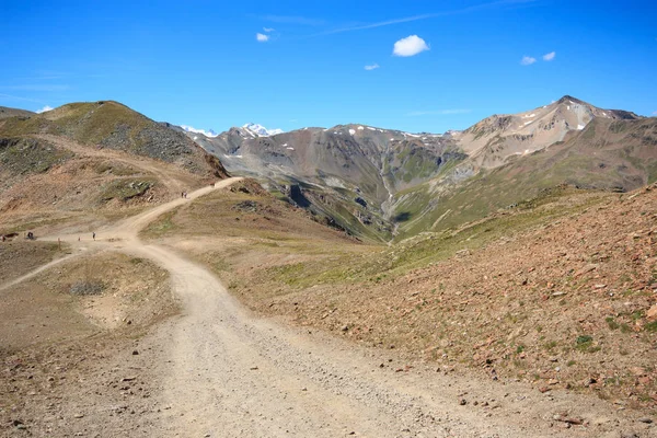 Pista Ciclabile Sulla Vetta Blesaccia Livigno — Foto Stock