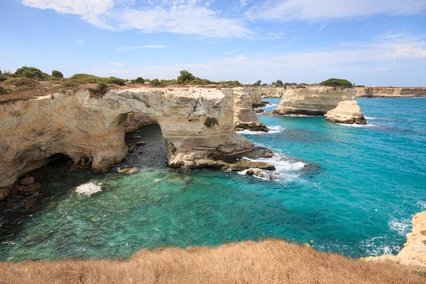 Falaise Torre Sant Andrea Salento Pouilles — Photo