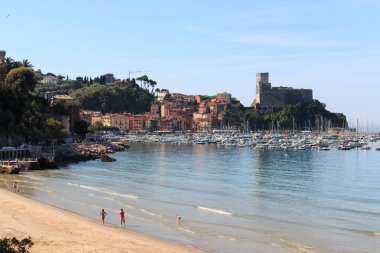 Lerici Beach bahar - Liguria