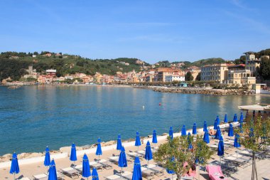 Lerici Beach bahar - Liguria