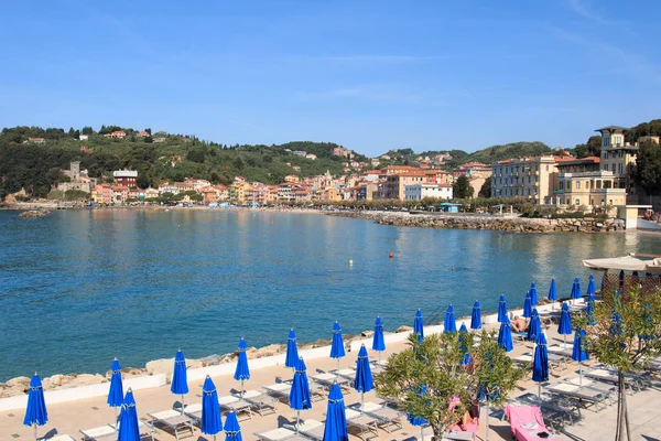 Praia Lerici Primavera Ligúria — Fotografia de Stock