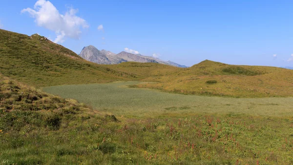 Hermoso Paisaje Panorama Cabaña Segantini Dolomitas — Foto de Stock