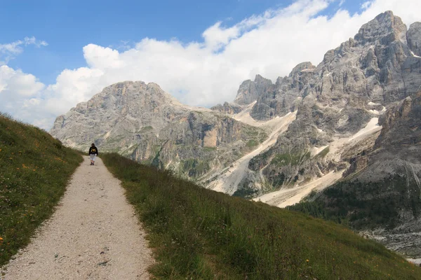 Path Segantini Hut Dolomites — Stock Photo, Image