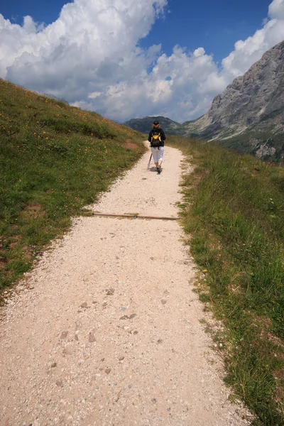 Ścieżka Chaty Segantini Dolomity — Zdjęcie stockowe