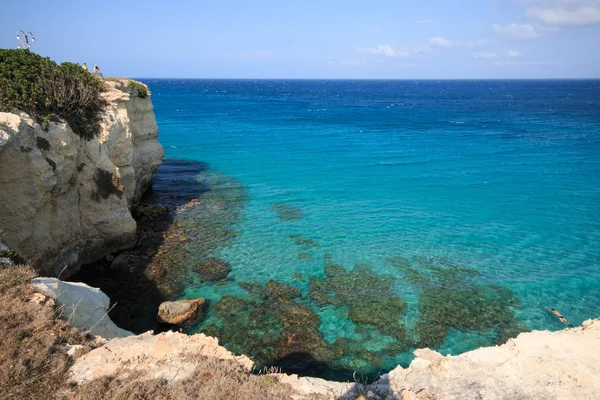 Acantilado Torre Dell Orso Salento Puglia —  Fotos de Stock