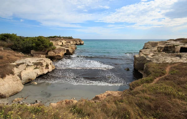 Klippe Torre Dell Orso Salento Apulien — Stockfoto