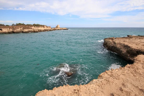 Acantilado Torre Dell Orso Salento Puglia — Foto de Stock