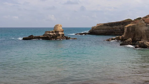 Urwisko Torre Dell Orso Salento Puglia — Zdjęcie stockowe