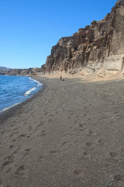 Vlychada Sahili 'nin güzel manzarası - Santorini