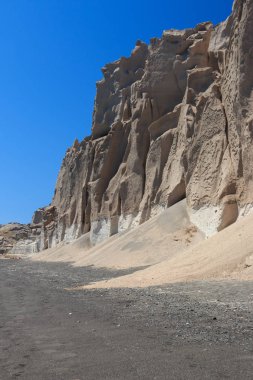 Vlychada Sahili 'nin güzel manzarası - Santorini