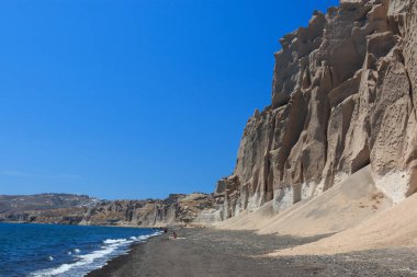 Vlychada Sahili 'nin güzel manzarası - Santorini