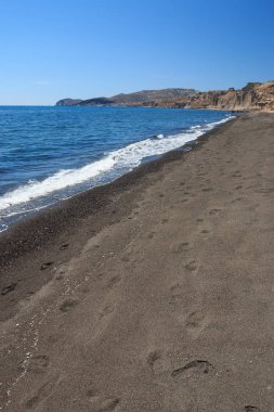 Vlychada Sahili 'nin güzel manzarası - Santorini