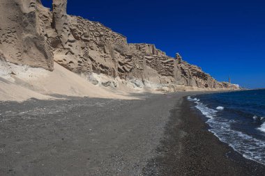 Vlychada Sahili 'nin güzel manzarası - Santorini