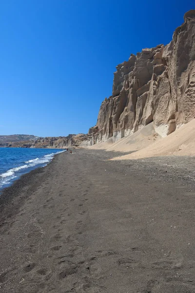 Piękny Widok Plażę Vlychada Santorini — Zdjęcie stockowe