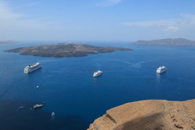 Panorama caldera da Fira - Santorini üzerinde