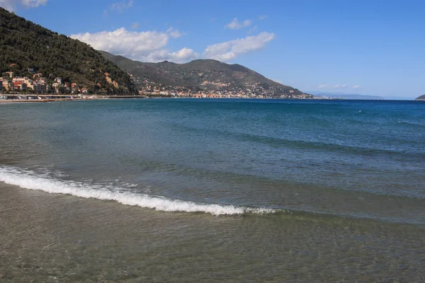 Liguria Daki Laigueglia Plajı — Stok fotoğraf