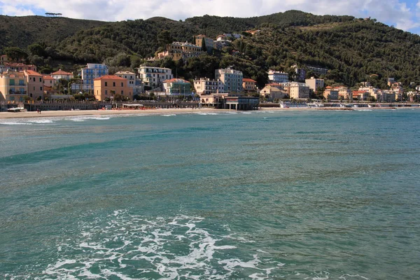 Panorama Sobre Laigueglia Liguria —  Fotos de Stock