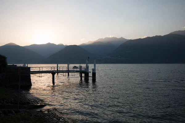 Západ Slunce Colica Lake Como — Stock fotografie