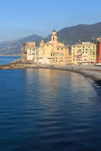Camogli Köyünün Güzel Manzarası Liguria — Stok fotoğraf