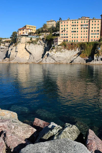 Camogli Köyünün Güzel Deniz Manzarası Liguria — Stok fotoğraf