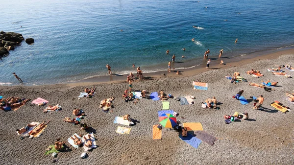 Beautiful View Camogli Village Beach Liguria — Stock Photo, Image