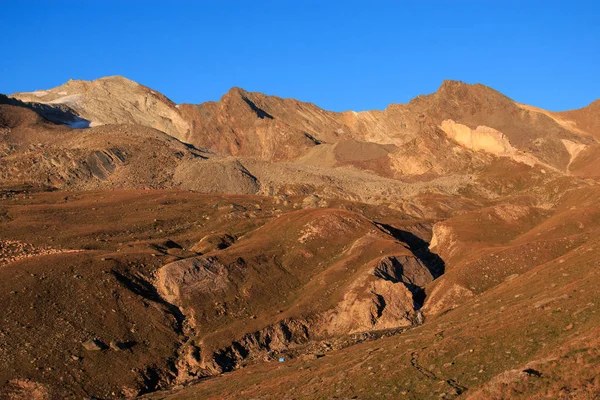 Sonnenaufgang Becken Von Lauson Bei Der Schutzhütte Vittorio Sella Nationalpark — Stockfoto