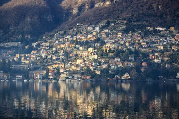 Krásná Krajina Obce Jezeře Como — Stock fotografie