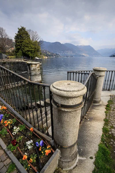 Vista Sul Lago Como Italia — Foto Stock