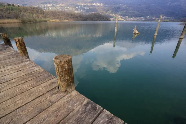 ピアノ湖の美しい風景 Porlezza — ストック写真