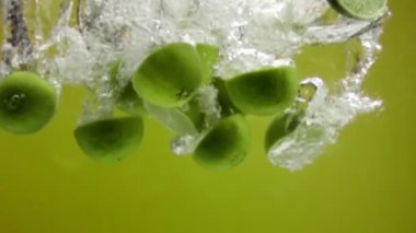 ağır çekimde suya düşen limes