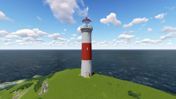 A sziget világítótornya. — Stock videók