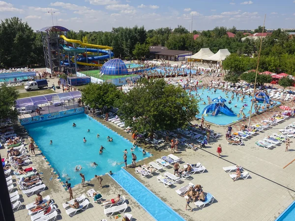 Russland Jarowoje See Juli 2017 Menschen Entspannen Baden Freibad Bei — Stockfoto