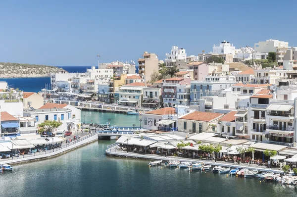 Agios Nikolaos centrum — Stockfoto