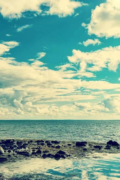 Seascape cloudscape instagramlike — Stock Photo, Image